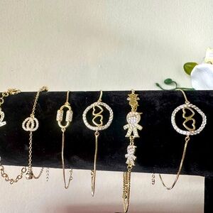 Stainless steel bracelet w/5 microns of real 14k gold